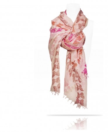 Палантин Унисекс HAND.W40-PAPILLON/ROSE